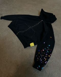 เสื้อฮู้ดดี้ผู้ชายคุณภาพสูง ผ้าฝ้าย 100% กันน้ำ เป็นมิตรกับสิ่งแวดล้อม ทรงโอเวอร์ไซส์ พิมพ์ลายดีไซเนอร์ ผ้าหนา โลโก้ เสื้อสเวตเชิ้ต - Product Image 3