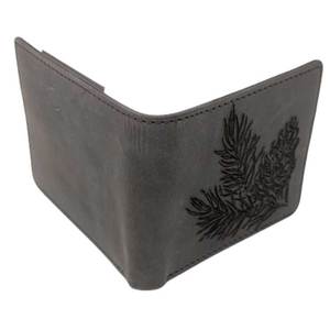 Cartera de piel auténtica personalizada y elegante para hombre, compacta y elegante, con cubierta de patrón de dibujos animados, disponible a precio de mercado - Product Image 4