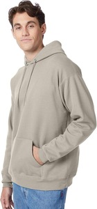 Pull-over en coton chaud d'hiver pour hommes OEM Sweat-shirt à capuche Streetwear épais avec logo brodé Conception personnalisable teinte unie - Product Image 3