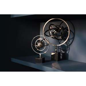 Objet Globe Antique Décoratif Intérieur Décoratif Décoration de Maison Artisanat en Métal Salon Décor de Bureau à Domicile Accent en Métal Coût Bon Marché - Product Image 3