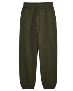 ชุดวอร์มผ้าฟลีซสีเขียวมะกอกสำหรับทุกเพศชุดมีฮู้ดและกางเกงจ๊อกกิ้งแบบธรรมดาเครื่องแต่งกายสองชิ้นใส่ลำลองเอวยางยืด OEM - Product Image 2