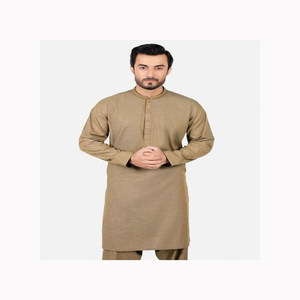 Couleur unie Hommes Style Décontracté Shalwar Kameez Costume Meilleure Vente Produit Shalwar Kameez Pour hommes - Product Image 1