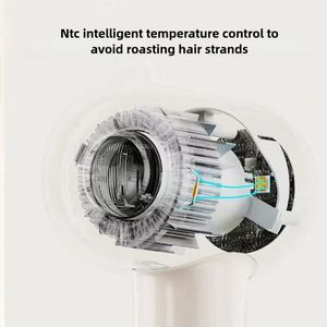 Secador de Pelo Iónico con Motor BLDC, 110,000 RPM, Secado Rápido, 8 Ajustes, Filtro Magnético, Baja Radiación - Product Image 6
