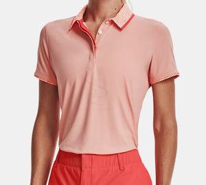 Polos de golf para mujer, camisa de tenis de manga corta con cuello en V, camisas de golf que absorben la humedad, tarifa al por mayor OEM personalizado - Product Image 6