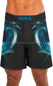 OEM/ODM NOGI Essential-Short de Grappling MMA personnalisable, vêtements de sport à sublimation pour hommes et femmes adultes, vêtements d'arts martiaux en polyester - Product Image 5