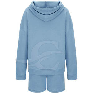 2025 último diseño, conjuntos cortos con capucha para mujer, ropa informal de buena calidad, conjuntos cortos con capucha para mujer a la venta - Product Image 3