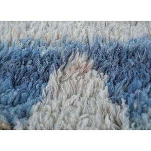 Zuri Beige & <b>Brown</b> Hand Knotted <b>Wool</b> Rugs AKWL-1249 Afghan Geometric & Puzzle Pattern for Home Entryway 9x12 Rectangle for Teens - Product Image 3