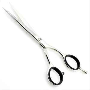 Ciseaux de coiffeur pliables droits et pointus en acier inoxydable de la meilleure qualité pour droitier pour la coiffure - Product Image 1