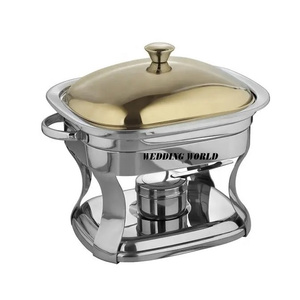 WEDDING WORLD Vaisselle de table en laiton Design moderne écologique taille personnalisée Restaurant utilisation chauffe-plats - Product Image 5