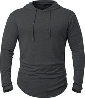 Erkek Atletik Kapüşonlu Sweatshirt Rahat Nefes Alabilen Spor Üstü Trend Kışlık Sokak Stili Kapüşonlu Toptan Tedarik