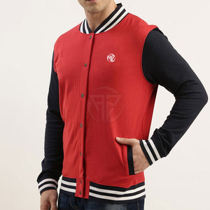 Veste universitaire en tissu doux, écologique, légère, avec col montant, logo sur le devant, look classique, coupe facile, prête pour l'hiver, personnalisable - Product Image 3