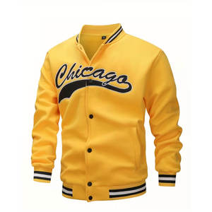 Chaqueta Universitaria de Lona Bordada Personalizada para Hombre al por Mayor, con Capucha, Acolchada, 100% Algodón, Ropa de Abrigo de Invierno - Product Image 2