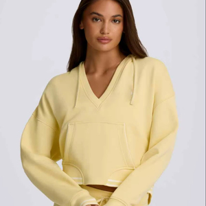Sweat à capuche de sport décontracté pour femmes impression personnalisée 320g sweat de sport d'hiver en coton avec sweat à capuche imprimé printemps automne - Product Image 2