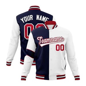 Venta al por mayor de chaqueta de béisbol universitaria para hombres con logotipo de diseño personalizado ligero Letterman para adultos y jóvenes - Product Image 4
