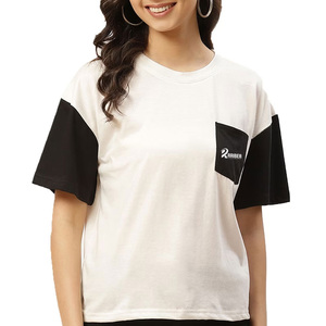 Precio al por mayor, camiseta de mujer hecha a medida, último estilo, ropa informal, camiseta para mujer, ropa - Product Image 1