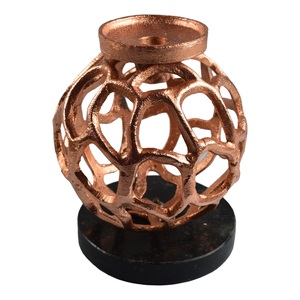 Support de bâton de bougie de décoration de Table avec finition en cuivre pour la décoration de la maison support de pilier fait à la main - Product Image 3