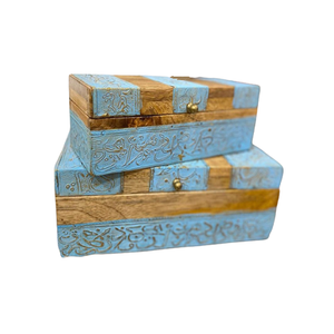 Nouvelle conception boîte à bijoux en bois pour la décoration de la maison boîte de cadeaux boîte de rangement de bijoux de qualité supérieure en vrac - Product Image 6