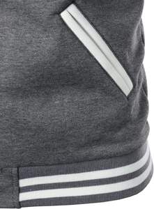 Veste Bomber Varsity Starter à séchage rapide, respirante et col montant avec logo sur le devant pour hommes - Product Image 4