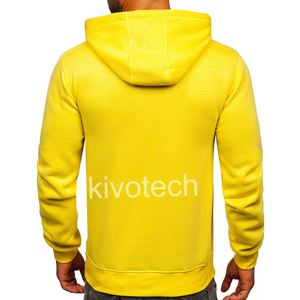 K_T Sólido personalizado canguro bolsillos sudaderas con capucha de alta calidad 100% algodón poliéster - Product Image 2