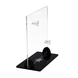 Cơ sở màu đen cong thanh kiếm hiển thị đứng máy tính để bàn Acrylic duy nhất dao dao Dao găm chủ giá - Product Image 2
