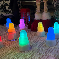 Lot de 12 bougies LED modernes à piles, RVB 13 couleurs, télécommande, sans flamme, pour la maison, les fêtes et les mariages