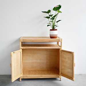 Petit organisateur de placard en rotin armoires meubles de cuisine armoires de rangement naturelles faites à la main armoires - Product Image 4