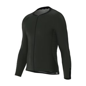 Maillot de Ciclismo de Manga Larga para Hombre SOLACE, Transpirable y Ligero, Color Verde Musgo - Product Image 1