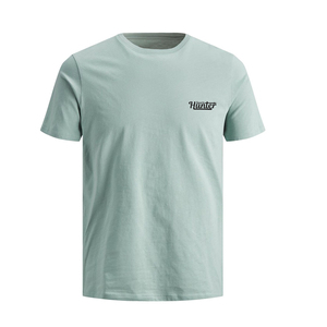 Camiseta con estampado personalizado para hombre, Camiseta de algodón de ajuste Regular 200GSM, cuello redondo liso para uso diario informal - Product Image 3