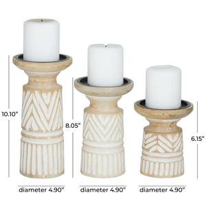 Candelero de Madera de Última Generación con Madera de Primera Calidad, Diseño Antiguo, Alto, Elaborado para Decorar Cualquier Casa de Campo o Rural - Product Image 2