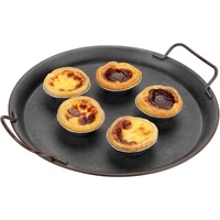 Plateau de service élégant et multifonctionnel en métal et cristal, idéal pour le Ramadan, boissons et collations – Artisanat métallique tendance et durable