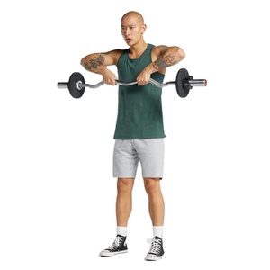 2022 hommes XL Logo personnalisé imprimé respirant séchage rapide cou débardeur haute qualité léger Polyester Fitness porter décontracté - Product Image 2