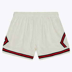 Pantalones cortos de baloncesto de malla de poliéster para deportes de verano personalizados para hombres 5 pulgadas bolsillo de sublimación High Street Mid Solid Gym Mesh Shorts - Product Image 3