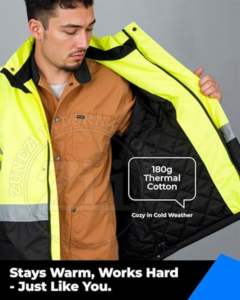 Chaleco de Seguridad Reflectante Amarillo Ultrafino y Transpirable para Trabajos en Carretera, Alta Visibilidad, ANSI Clase 2, con Luces LED Intermitentes, Ropa de Seguridad de Algodón - Product Image 2