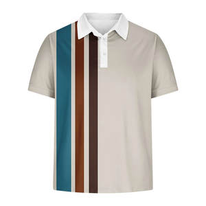 Camiseta Personalizada con Logotipo para Hombre, Manga Corta, Algodón, Impresión por Transferencia de Calor, Jersey Sólido, Camisa de Golf Formal - Product Image 2