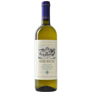 Italian <b>Prime</b> ROCCHE Trebbiano Romagna DOC White Wine 750ml Crisp Traditional Italian Wine 6 Bottles Per Box Made in Italy - Product Image 1