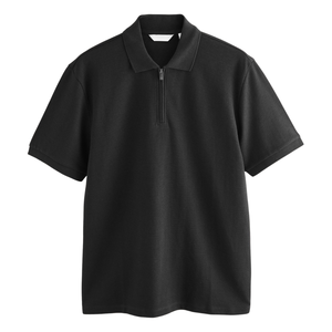 Chemise d'affaires unie pour homme, tissu tricoté léger et respirant, évacuation de l'humidité, extensible dans les 4 sens, 100 % coton, infroissable - Product Image 5