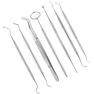 Kit de nettoyage dentaire manuel en acier inoxydable durable à double sonde, outils chirurgicaux dentaires pour le nettoyage buccal - Product Image 1