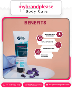 Su logotipo Aqua Marine Bodywash de lujo con fórmula hidratante Marca personalizada y fabricación de etiqueta privada disponible - Product Image 4