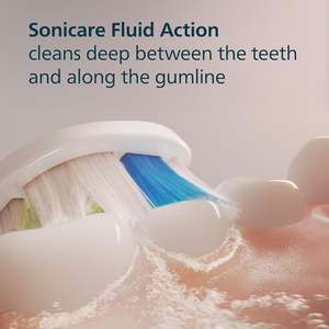 Têtes de brosse à dents électriques de rechange authentiques Philips Sonicare W DiamondClean, blanches, lot de 2, HX6062/77 - Product Image 3