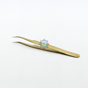 แหนบต่อขนตาคุณภาพสูง ป้องกันไฟฟ้าสถิตย์ ความแม่นยำสูง สีเทาแบบมืออาชีพ ปลายไฟเบอร์สแตนเลส - Product Image 2