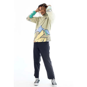 Sudaderas con capucha Unisex de media cremallera de algodón con estampado de pantalla de diseño 3D personalizado de alta calidad con logotipo bordado para hombre ajustadas regulares - Product Image 3