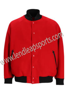 Vente en gros de vestes élégantes pour hommes de la NFL pour l'hiver vestes de collège Varisty de baseball avec logo personnalisé avec col montant Position avant - Product Image 3