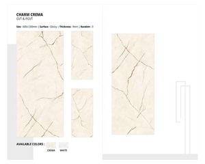 24x48in Calacatta Denim Carreaux de Porcelaine Brillante Mur et Sol 600x1200mm Egypte - Product Image 1