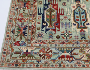 Tapis en laine noué à la main afghan fait à la main, tapis vintage pour chambre à coucher, cuisine, chambre d'enfant, ensemble coloré personnalisé pour la décoration de la maison - Product Image 3