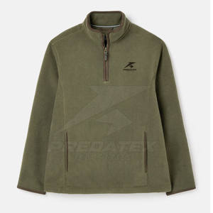 Cotton Blended <b>Quarter</b> Zipper Sweater For Men <b>Women</b> Lightweight Comfortable High Quality Fabric - Product Image 1