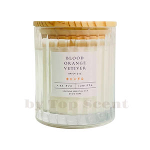 Bougie JBPQ pour le bien-être personnel, Orange Sanguine et Vétiver, Aromathérapie, Cire de Soja - Product Image 2