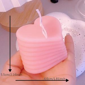 TOOWIN Rotating Heart Scented <b>Candle</b>, Creative Heart-<b>Shaped</b> Ornament For Valentine'S Day - Product Image 5