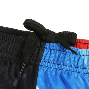 Short en maille de polyester imprimé à impression de sublimation pour hommes Logo personnalisé de créateur coupe épaisse pour hommes - Product Image 5