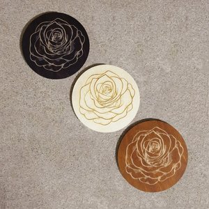 Elegant Epoxy Resin Agate and Stone <b>Coasters</b> with <b>Gold</b> Trim, Decorative Drink Pads for Stylish Modern Home Interiors - Product Image 2