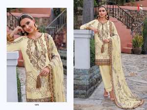 Vente en gros de mousseline de coton Dupatta pour le pakistanais Salwar Kameez pour la fête de mariage Catalogue complet disponible à prix compétitif - Product Image 2